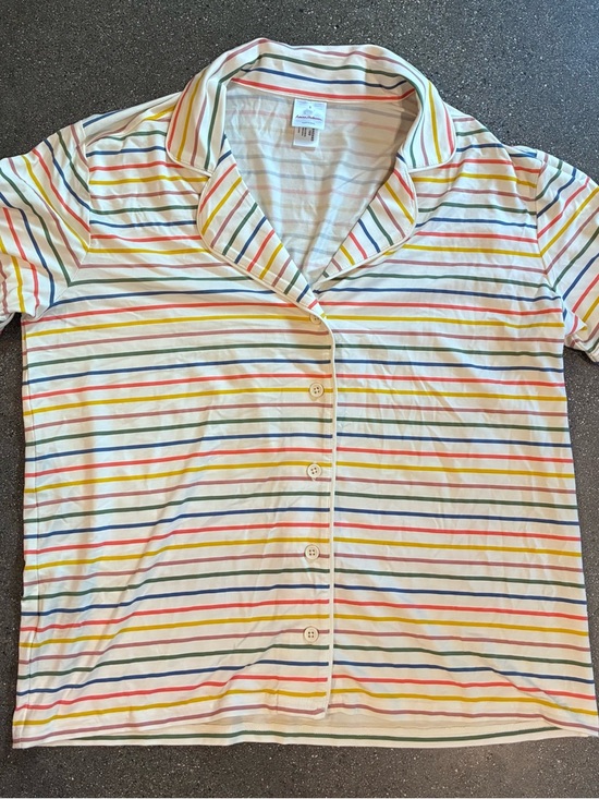 Hanna Andersson Other - Hanna Andersson Women's‎ Small Pajama Top Short Sleeve HannaSoft™ Stripe